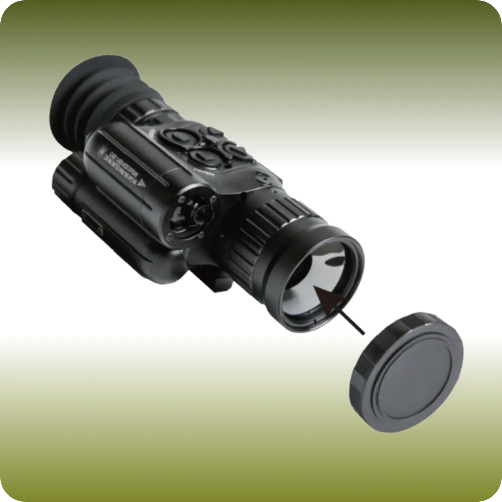 cap cover on thermal imager rifle scope